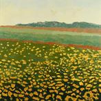 Yves Offret (1946-2004) - Jachères, fleurs jaunes, Antiek en Kunst