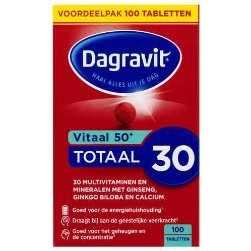Dagravit Totaal 30 Vitaal 50+ 100 tabletten, Diversen, Verpleegmiddelen, Nieuw, Verzenden
