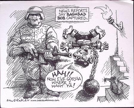 Pentekening Amerika - Bagdad Bob (lijst optie, Tekeningen), Antiek en Kunst, Kunst | Tekeningen en Foto's, Verzenden