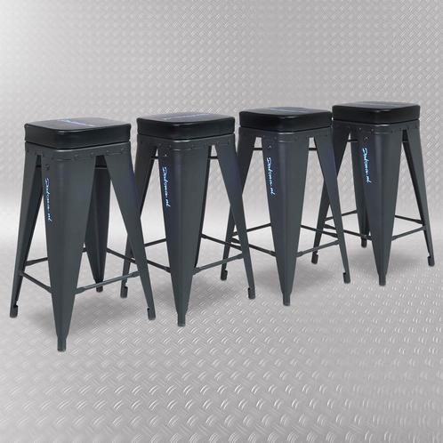 Datona Werkplaatskruk - 4 stuks - Datona - Mat zwart, Huis en Inrichting, Stoelen, Nieuw, Ophalen of Verzenden
