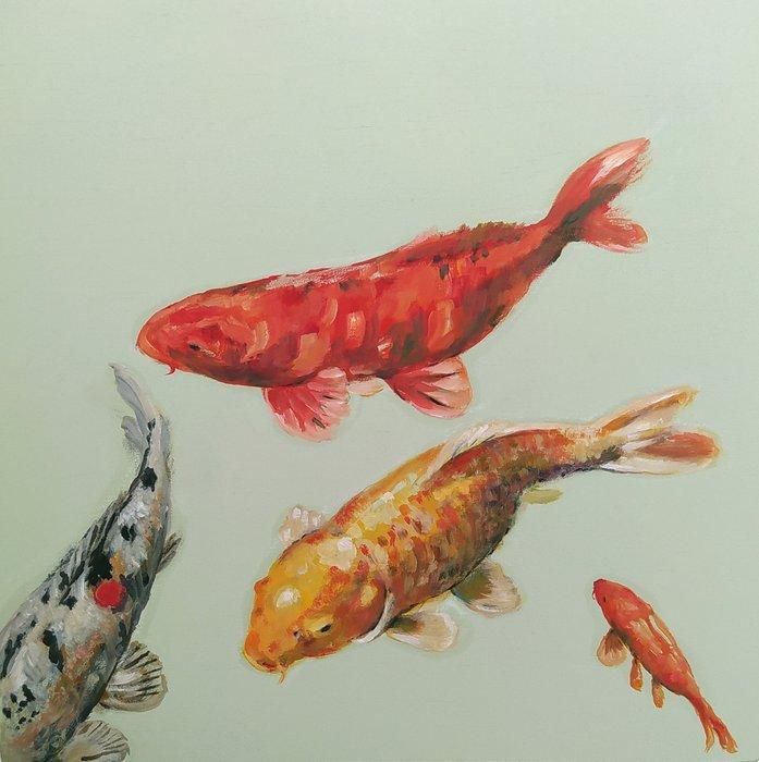 Valeria Pesce - KOI&CO., Antiek en Kunst, Kunst | Schilderijen | Modern