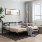 Uittrekbare Slaapbank 90x200 Zwart | Tweedekansje | OP=OP, Huis en Inrichting, Slaapkamer | Slaapbanken, 90 cm, Zwart, Ophalen of Verzenden