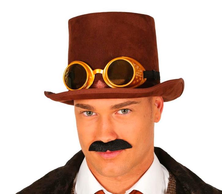 Steampunk Hoed Bril, Hobby en Vrije tijd, Feestartikelen, Nieuw, Verzenden