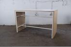 Statafel | Tweedehands | Eiken blad | Wit frame | OT298, Verzenden, Gebruikt