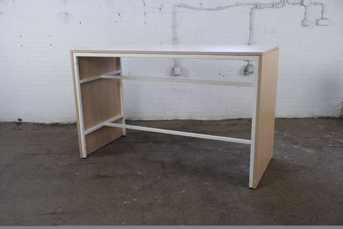 Statafel | Tweedehands | Eiken blad | Wit frame | OT298, Zakelijke goederen, Kantoor en Winkelinrichting | Kantoormeubilair en Inrichting