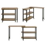 2dekans | SoBuy Draaibare Bijzettafel met Wielen - 133x30x69, Huis en Inrichting, Ophalen of Verzenden, Zo goed als nieuw