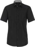 Venti Zwart Overhemd Korte Mouw Strijkvrij Modern Fit, Kleding | Heren, Nieuw, Zwart, Verzenden