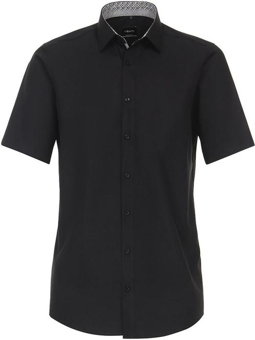 Venti Zwart Overhemd Korte Mouw Strijkvrij Modern Fit, Kleding | Heren, Overhemden, Zwart, Nieuw, Verzenden