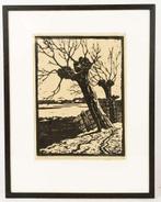 Houtsnede van Ed Jeska Knotwilgen, Antiek en Kunst, Kunst | Etsen en Gravures, Ophalen