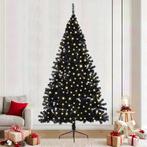 vidaXL Kerstboom met decoratieve touwlichten Zwart 240 cm, Diversen, Verzenden, Nieuw