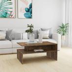 vidaXL Salontafel 90x60x42,5 cm bewerkt hout gerookt, 50 tot 100 cm, Verzenden, Nieuw, 50 tot 100 cm