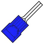 Geïsoleerde Pin Terminal M9 Blauwe Nylon 1.5-2.5mm² - 156656, Verzenden, Nieuw, Overige typen