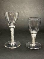 Drinkglas (2) - Glas - Antiek Slingerglas, Antiek en Kunst, Antiek | Glas en Kristal