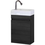 Bonsai Badmeubelset - Black Oak - Keramische Wastafel, Ophalen of Verzenden, Nieuw