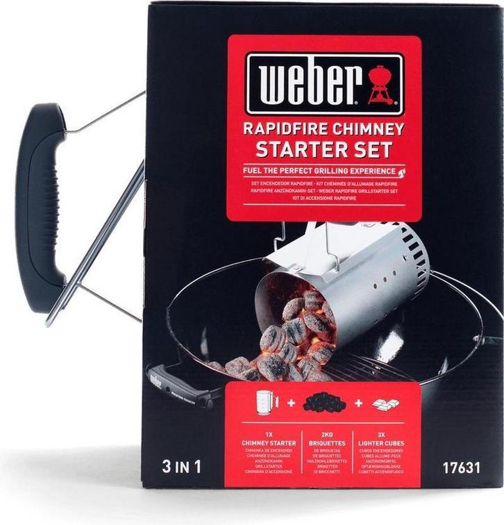 Weber Brikettenstarterset, Tuin en Terras, Houtskoolbarbecues, Verzenden