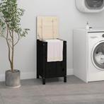 vidaXL Wasmand 44x44x76 cm massief grenenhout zwart, Tuin en Terras, Verzenden, Nieuw