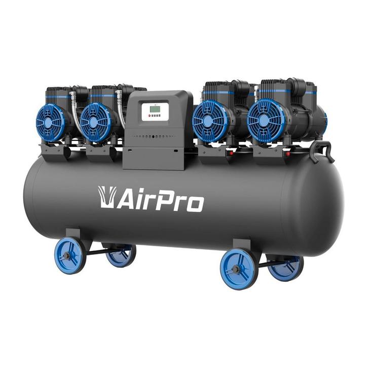 Fluisterstille compressor AirPro 4x2pk 400V 120Ltr tank, Doe-het-zelf en Verbouw, Compressors, Nieuw, Verzenden