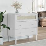 vidaXL Ladekast SENJA rattan-look 80x40x80 cm massief, Verzenden, Nieuw