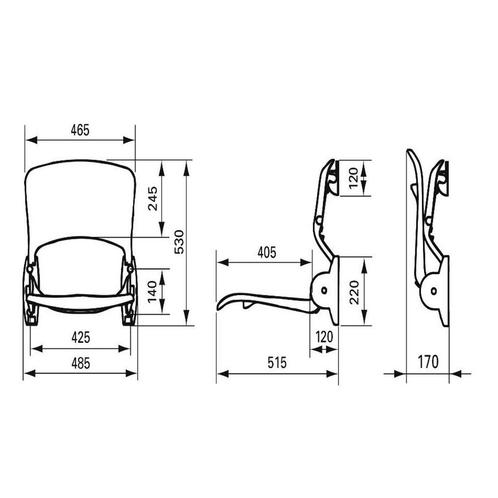 Douchezitting Handicare Linido met Rugleuning Opklapbaar Wit, Doe-het-zelf en Verbouw, Sanitair, Ophalen of Verzenden