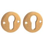 Set van twee PC-plaatjes Elegant BB messing antiek, Doe-het-zelf en Verbouw, Hang- en Sluitwerk, Verzenden, Nieuw