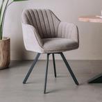 *WOONWINKEL* Tower Living Bruno Comfortabele Eetstoel Draaib, Huis en Inrichting, Stoelen, Verzenden, Nieuw, Stof