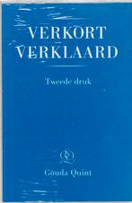 Verkort verklaard 9789038704876, Boeken, Verzenden, Gelezen