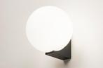 Rietveld Wandlampen - Zwart - Glas, Metaal, Huis en Inrichting, Lampen | Wandlampen, Verzenden, Nieuw