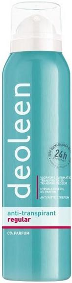 DEOLEEN ANTI-TRANSPIRANT REGULAR DEO SPRAY SPUITBUS 150 ML, Sieraden, Tassen en Uiterlijk, Uiterlijk | Lichaamsverzorging, Verzenden