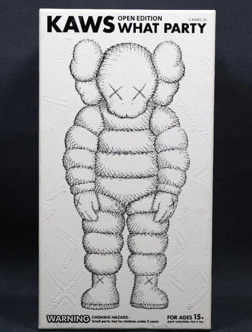 Kaws (1974) - Unused Rare WHAT PARTY white, Antiek en Kunst, Kunst | Schilderijen | Modern