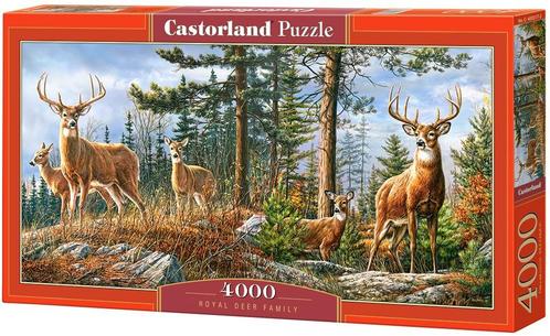 Royal Deer Family Puzzel (4000 stukjes) | Castorland -, Hobby en Vrije tijd, Denksport en Puzzels, Nieuw, Verzenden