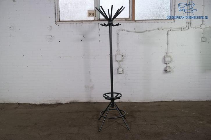 Kapstok | Tweedehands | Staand | Zwart / hamerslag | SK236, Huis en Inrichting, Woonaccessoires | Kapstokken, Gebruikt, Verzenden