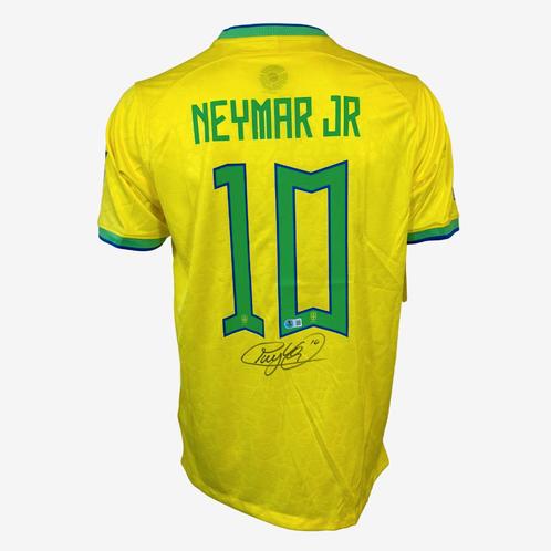 Neymar Jr Signed Brazil Football Shirt - 2022 Home, Verzamelen, Sportartikelen en Voetbal, Ophalen of Verzenden