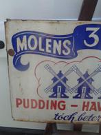 Molens 3 Molens Pudding Haverhout - Emaille plaat - Emaille, Antiek en Kunst