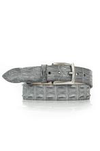 Mooie Exclusieve Riccamente grijze croco riem AANBIEDING, Kleding | Heren, Riemen en Ceinturen, Overige kleuren, Verzenden, Echt leder