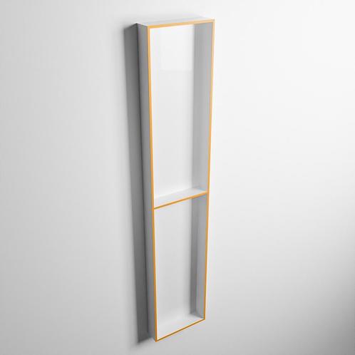 MONDIAZ EASY Nis 89,5x29,5cm in solid surface kleur Ocher |, Doe-het-zelf en Verbouw, Sanitair, Bad, Nieuw, Ophalen of Verzenden
