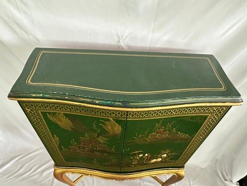 Drankkast - Glas, Hout - Mobiele bar - Chinoiserie, Antiek en Kunst, Curiosa en Brocante