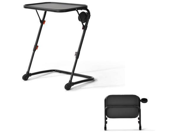 Veiling - FurnitureR Draagbare opvouwbare bijzettafel met be, Huis en Inrichting, Tafels | Bijzettafels, Gebruikt