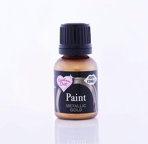 RD Metallic Food Paint Gold 25ml, Hobby en Vrije tijd, Taarten en Cupcakes maken, Nieuw, Verzenden