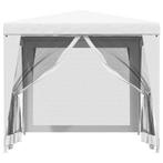 Partytent met 4 mesh zijwanden 2,5x2,5 m wit (Partytenten), Verzenden, Nieuw, 2 meter of meer, Partytent