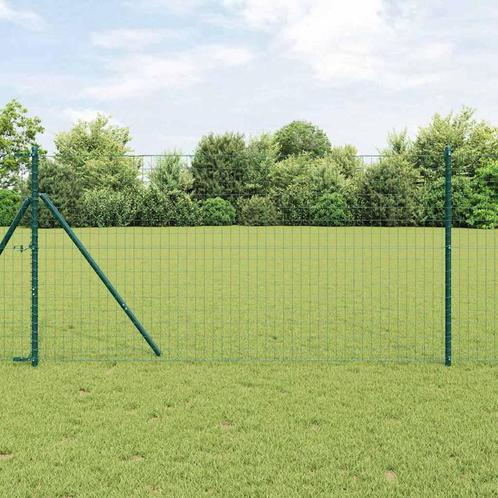 vidaXL Euro Hek Groen 1 x 25m PVC-gecoat ijzer, Tuin en Terras, Schuttingen, Nieuw, IJzer, Verzenden
