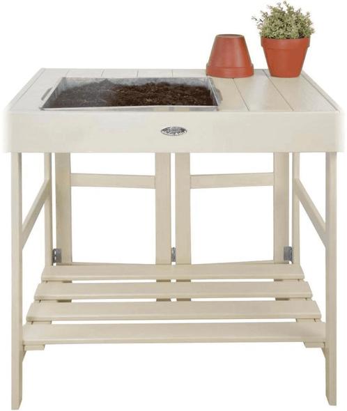 Oppottafel wit, Tuin en Terras, Overige Tuin en Terras, Ophalen of Verzenden