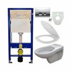 Geberit UP 100 + Neptunus WC +Nept.zitt + Delta 50 gl. Chr, Doe-het-zelf en Verbouw, Sanitair, Ophalen of Verzenden, Nieuw