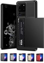 Galaxy S20 Ultra Slide Armor Hoesje Met Pashouder, Ophalen of Verzenden, Nieuw