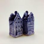 Peper & zout Grachtenhuizen Amsterdam/Holland delftsblauw, Verzenden, Nieuw