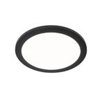 Plafonnière zwart 30cm incl. LED 3-staps dimbaar IP44 -, Huis en Inrichting, Nieuw, Kunststof, Modern