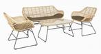 Stoel-Bank Loungeset Wates Bamboo Naturel The Outsider, Tuin en Terras, Tuinsets en Loungesets, Nieuw, Verzenden