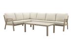 VDG Viento/Atlanta hoek loungeset (4-delig) - Latte, Tuin en Terras, Tuinsets en Loungesets, Verzenden, Nieuw, Overige materialen