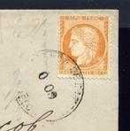 Frankrijk 1875 - Zeldzame brief uit Marseille naar Barcelona, Gestempeld