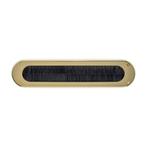 Intersteel Tochtwering ovaal 340x80mm - PVD messing kleur, Verzenden, Nieuw