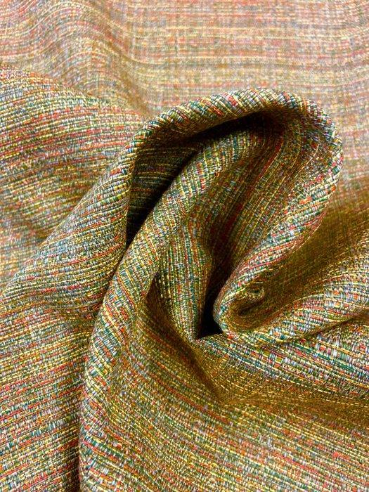 Consistente stof met ruitpatroon, meerkleurig. - Meubelstof, Antiek en Kunst, Antiek | Kleden en Textiel